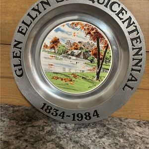 Glen Ellyn Sesquicentennial Commemorative Plate